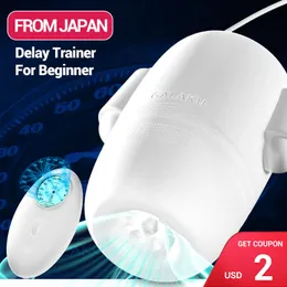 Masturbators Dranior zdalne sterowanie łobuzami wibrator Trainer Penis Trener Toys for Men Massager Opóźnienie trwałe stymulator 230404