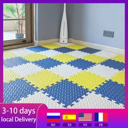 Play Mats 30*30cm Eva Puzzle Mats for Children Gym Play Play Mat Kids Carpet Mats Foam Foam Brug tives tives for baby game 230403