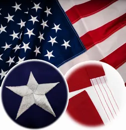 210D NYLON 3X5FTS USA USA: s broderi Amerikansk flagga av syband Direktfabrik hela8635562