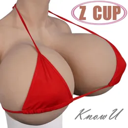 Catsuit Costumes Oversize Z Cup Breast Forms Fake Boobs for Transgender Crossdresser Cosplay Super Big