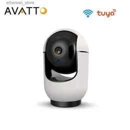 Baby Monitors AVATTO WiFi IP Camera Indoor Security Protection Two Way Audio 1080P Night Vision Baby Monitor CCTV Works for Alexa Google Home Q231104