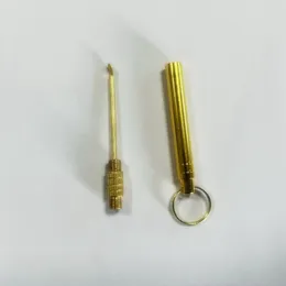 Fumando fumando bronze garrafa de ouro caixa caixa de capa erva tabaco snorter sniffer pó de cera plataformas de óleo colher tubo de água dabber picada de palha de água dabber titra de palha