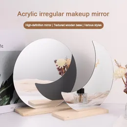 Mirrors Korean Net Red Ins Wind Nieregularny lustro w kształcie próżności domowy Dorsitor Desktop Makeup Acryl