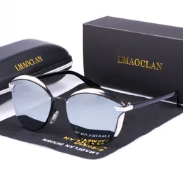 Солнцезащитные очки Lmaoclan Women Polarized Sunglasses Luxury Fashion Cat Eye Ladies Vintage Brand Designer Женские солнцезащитные очки Gafas 230403