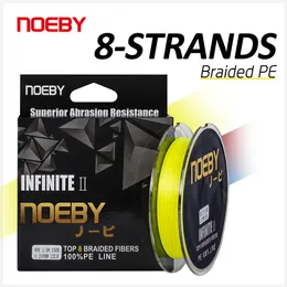 Örgü Hat Noeby X8 Örgülü Balıkçılık Hattı 150m 300m 8-103lb Çok Filament Strands PE Hattı Tuzlu Su Balıkçılık Takım Çizgileri 230403