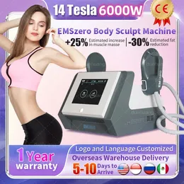 14 Tesla DLS EMS Escultura de corpo emszeno neo corpo de emoção Músculo estimular a remoção de gordura 6000w Build Muscle Emsculpting Machine