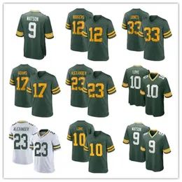 남자 여자 축구 유니폼 도널드 드라이버 Rashan Gary Brett Favre Ray Nitschke David Bakhtiari Bart Starr Darnell Savage Leroy Butler Christian Watson Jordan Love