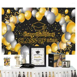 Party Decoration Graduation Season Banner 2023 Stora bakgrund Grad Theme University examen