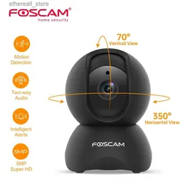 Babyphone Foscam 5MP WiFi Haustierkameras 2,4 GHz Innenkamera Babyphone mit 360 Schwenk-/Neigefunktion 2-Wege-Audio Heimsicherheitsüberwachungskamera Q231104