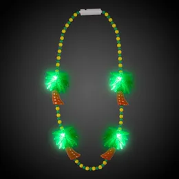 Decorações de Natal LED Light Up 36 Tropical Palm Tree Bead Colar Party Favor Drop Delivery Amuvt