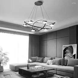 Pendant Lamps Modern Living Room LED Chandelier Restaurant Lighting Nordic Style Bedroom Villa Hall Factory Direct Sales