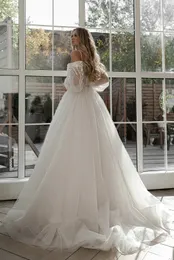 Bohemian White Satin wedding attendee dress with Long