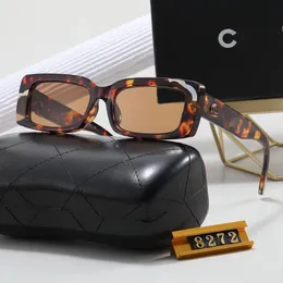 Luksusowe okulary przeciwsłoneczne retro prostokąt designerski