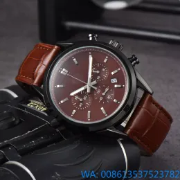 2023 Fashion Watch New Mens Ament Automatic Quartz Movement Movement Waterproof عالية الجودة ساعة Wristwatch Hand Display Simple Luxury Popular Belt Watch Watches Watches