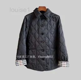 Women's Jackets designer Shenzhen 23 Cotton Clothes BUR Home Diamond Quilted Tricolor Coat HZZE