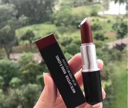 Ny helt bra kvalitet Lägsta bästsäljande bra aluminiumrör Matt Luster Retro Satin Lipstick 12st/Lot