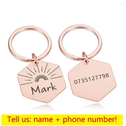 Dog Tag Custom Collar Address Tags For Dogs Medal Engraving Name Kitten Puppy Accessories Personalized Cat Plate Placa Perro