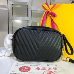 Pochette M53682 Torba na ramię Nowa fala wielokrotnie pikowana skórzana skórzana skórzana torebka Domens Projektanci luksurys Crossbody z okrągłym monetem torebka kamera Bag02