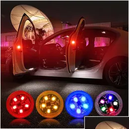 Auto-Notfallbeleuchtung Türwarnlicht Blinkende LED-Lampe Strobe Verkehrsbeleuchtung Rote Autos Türen Antikollision Magnetsteuerung Dro Dh3M1