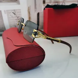 مصمم نظارات شمسية كبيرة الحجم الذهب المعدنية