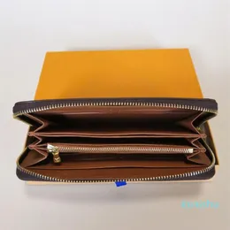 Zippy Wallet عموديًا الطريقة الأكثر أناقة لحمل بطاقات المال والعملة المعدنية المصممة الشهيرة للرجال المحفظة بالجلد Long 279y