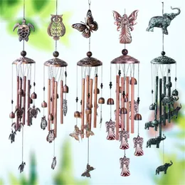 Decorative Figurines Wind Chimes For Outside Metal With 4 Aluminum Tubes & 6 Bells Memorial Outdoor S Hook