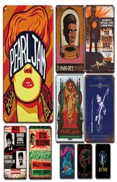 Old Fashion Music Poster Metal Plack Tin Sign Vintage Rock Band Stickers Metal Plate Shabby Chic Living Room Decor Accessories1810202