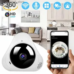Babyphone 360 Wifi Kamera Panorama 1080P Babyphone Sicherheitsschutz Smart Home Nachtsicht CCTV Überwachungskameras Mini IP Cam Q231104