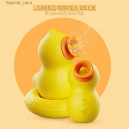 Andere Massageartikel Entenvibrator Zunge lecken Vagina Vibrationssaugnapf Silikonnippel Saugen Sexspielzeugmaschine für weibliche Erwachsene Spielzeugprodukte Q231104