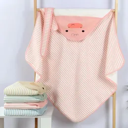 Cobertores nascidos colcha de algodão puro toalha de banho do bebê verão nap colchas viagem macio pele-amigável cobertor capa de carrinho de bebê folha de berço