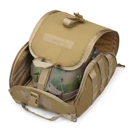 Bisiklet kaskları taktik kask çantası paketi çok amaçlı molle depolama sporu için askeri taşıma torbası spor avı atış savaşı 230404