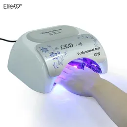 Elite99 inteiro 48w led ccfl secador de arte do prego 10s20s30s temporizador sensor uv gel polonês cura luz lâmpada uv gel polonês cura light5218417