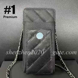 Premiumkvalitet mini läder plånbok väska kvinnor kedja plånbok messenger väska för kvinnor