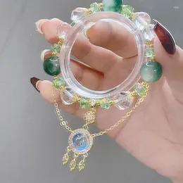 Strand jóias de alta qualidade design personalizado borla sonho apanhador pulseira feminina punk feng shui cristal luxo frisado presente