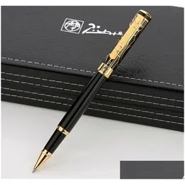 Pareppoint Pens Wholesale Luxury Picasso 902 Rollerball Pen Black Golden Plating Engrave Roller Ball Business Supplies Writing S DHD8V