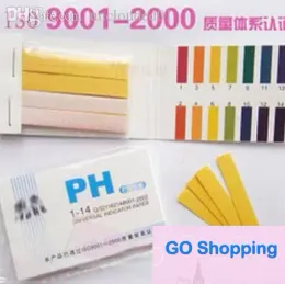 Üst tam aralık 1-14 turnusol test kağıdı şeritler 80 Şeritler pH kağıt test cihazı göstergesi pH Partable Metre Analizörleri