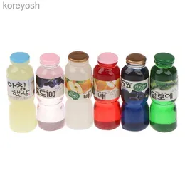 Kitchens Play Food 5pcs 1 12 Scale Miniature Dollhouse Drink Bottle Mini Food Play Doll House Children Kitchen ToysL231104