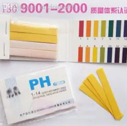 Wholesale-High Quality Full Range 1-14 Litmus Test Paper Strips 80 Strips PH Paper Tester Indicator PH Partable Meters Analyzers