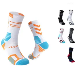 Sports Socks Men Mid Tube Basketball Studente Casual Outdoor Corsi allenamento traspirante aldult Nylon Pro MTB Cycling