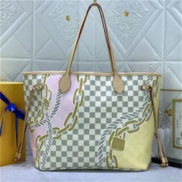 MT Luxury brand name bag 2023 new women's bag large shopping bag classic checkerboard checked handbag Single shoulder bag commuting bag designer bag 31 cm #40471