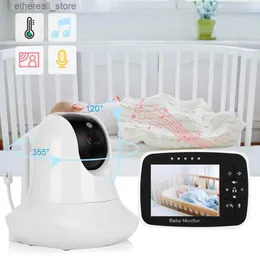 Babyphones SM935 Babyphone-Kamera tragbarer Monitor Bebe 3,5-Zoll-LCD-Babyschreialarm IR-Nachtsicht-Schlaflieder Gegensprechanlage PTZ-Babykamera Q231104