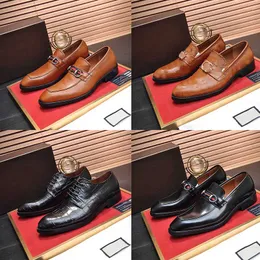 Włochy l nowe buty sukienne buty rozrywkowe luksusowe patentowe skórzane męskie elitarne buty skórzane skórzane buty żółte mnich skórzane ręcznie robione buty męskie buty.
