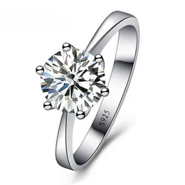 Wedding Rings Romantic Jewelry Cubic Zirconia Ring For Women Men 925 Sterling Silver AccessoriesWedding