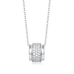 체인 P11741 Lefei Fashion Luxury Trendy Trendy Classic Moissanite 여성용 10 마일 은하 목걸이 925 Sterling Silver Party 보석 선물