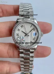 WF Factory 3 Estilo Relógios Femininos 31mm cal.3235 904L Relógio Mecânico Automático Sapphire Glow Aço Inoxidável Relógio de Pulso À Prova D 'Água Conjunto com Diamantes-1