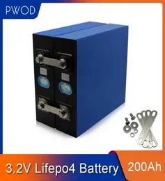 PWOD NUEVO 32pcs 32V 200AH Lithium Battery Lifepo4 Ciclos profundos para DIY 12V 24V 48V Celular Almacenamiento de energía solar Eu US Tax 5564071