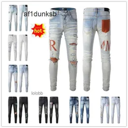 ami amiclies amiiri imiri 2024 NOWOŚĆ przybysze amirly męskie luksus designer dżinsy dołki spodnie Jean Coolguy Biker Pants Man Clothing Am Xuyc