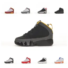 2023 Kids Jumpman 9 9S Basketball Shoes Kids Orlando Cool Gray Red White بالكاد فولت Ember Glow Charcoal University Gold Blue Girls Boys Infant Sports Sneakers