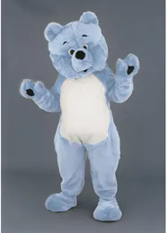 Halloween Bluey Bear Mascot Costume Suit Party Dress Christmas Carnival Party Fancy Costumes Adult Outfit