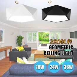 Taklampor SMUXI Creative Geometric LED Light Lampskärmslampa för vardagsrum sovrum barnmontering inomhus